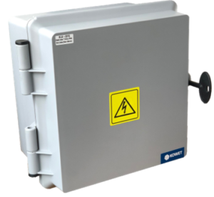 GABINETE PLASTICO TAPA GRIS 54X45X21CM KOWET