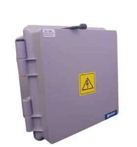 GABINETE PLASTICO TAPA GRIS 24X24X15