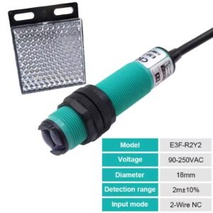 SENSOR 18MM REFLEX ALCANCE 2M